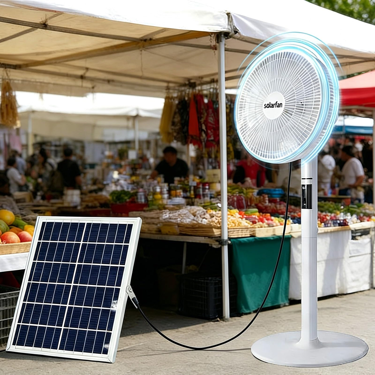 16 in Portable Rechargeable Oscillating Standing Fan E657