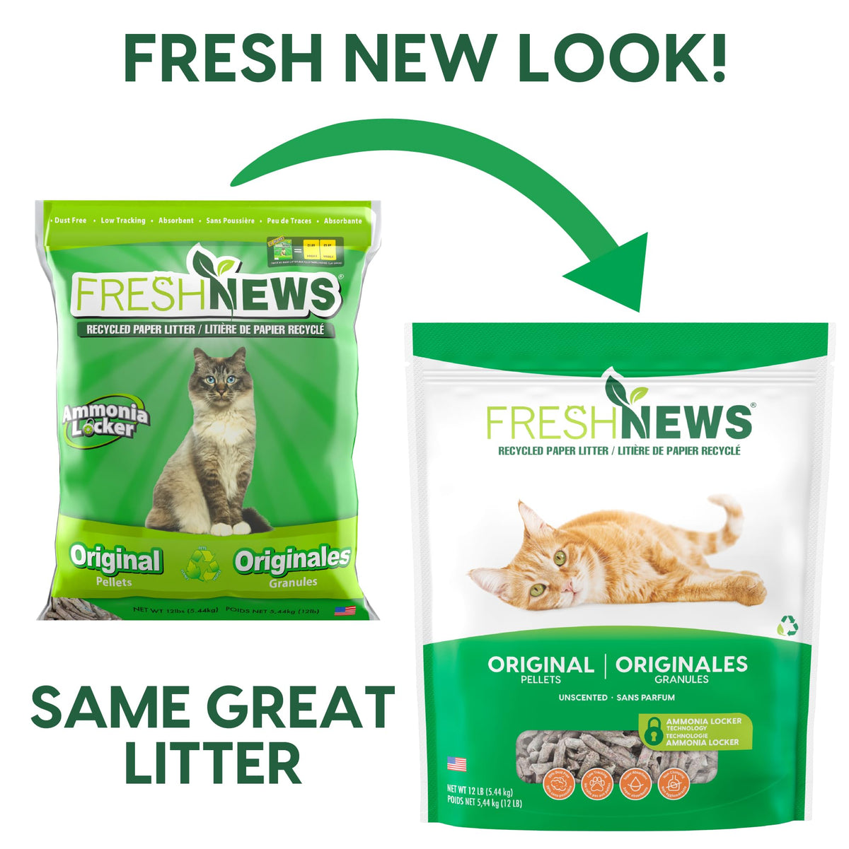 Recycled Paper Cat Litter, 12 Pound, Non-Clumping, Unscented L44629