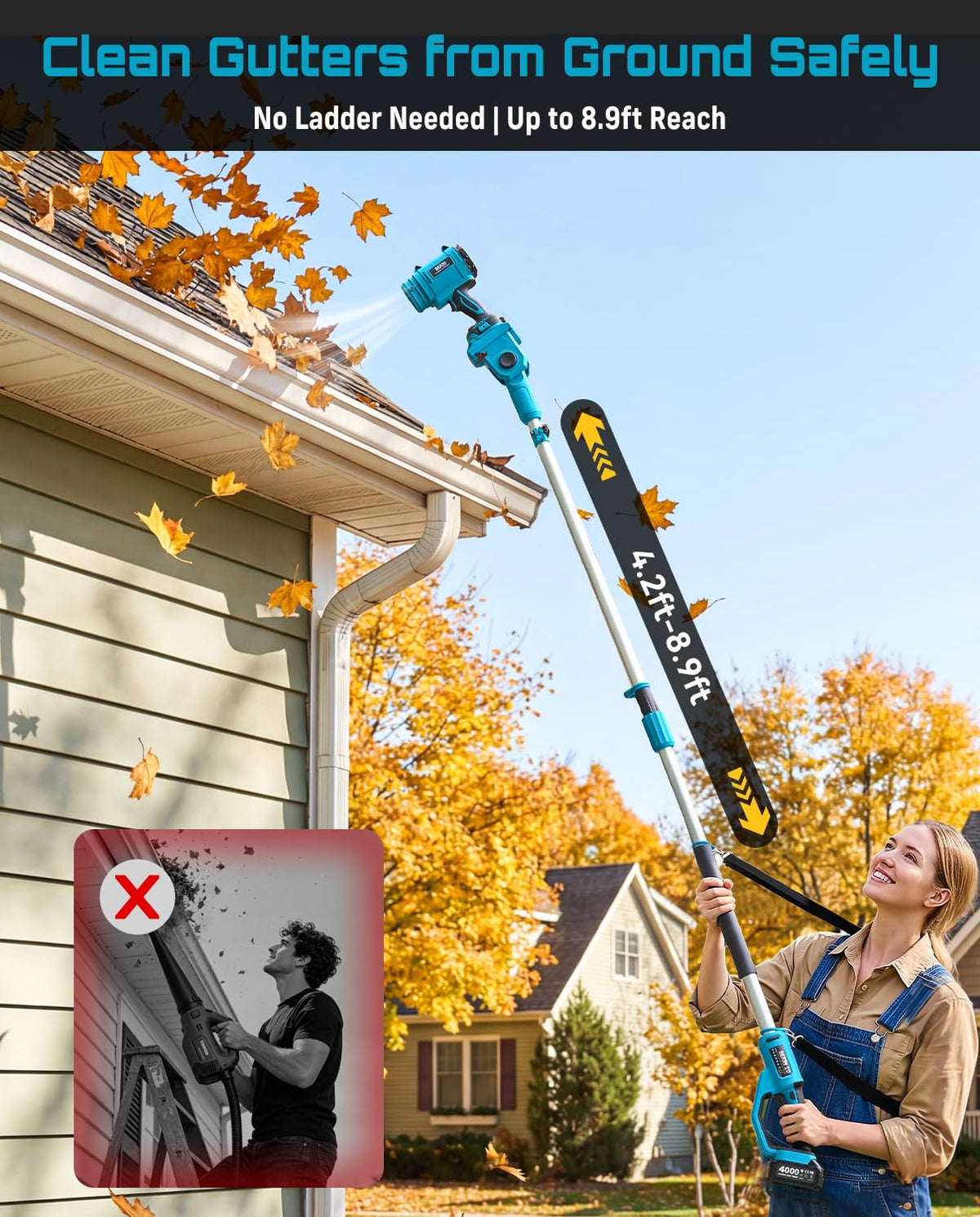 Cordless Leaf Blower 700CFM/200MPH F202333