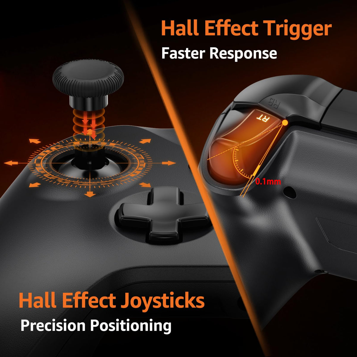 Wired Controller with 3.5mm Audio Jack Dual Vibration Black E4456