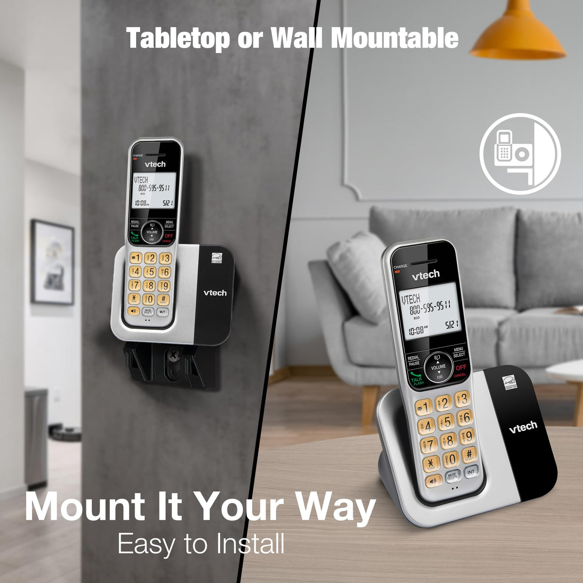 2-Handset Cordless Phone System with Call Block Q7291