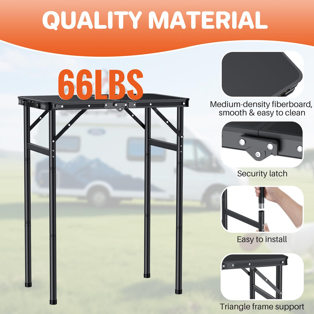 2ft Aluminum Folding Camping Table Q203125