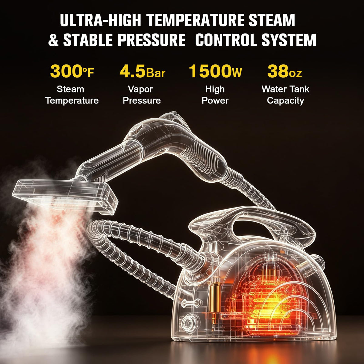 4.5 Bar 300°F Steam Cleaner J7947