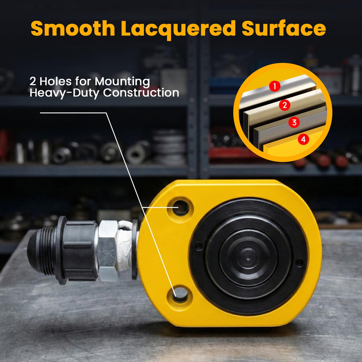 10T Low Profile Hydraulic Ram Jack V7832