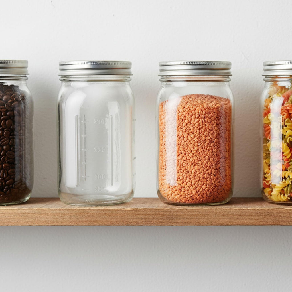 Wide Mouth Mason Jars 32 oz 12Pcs with Airtight Lids R271398
