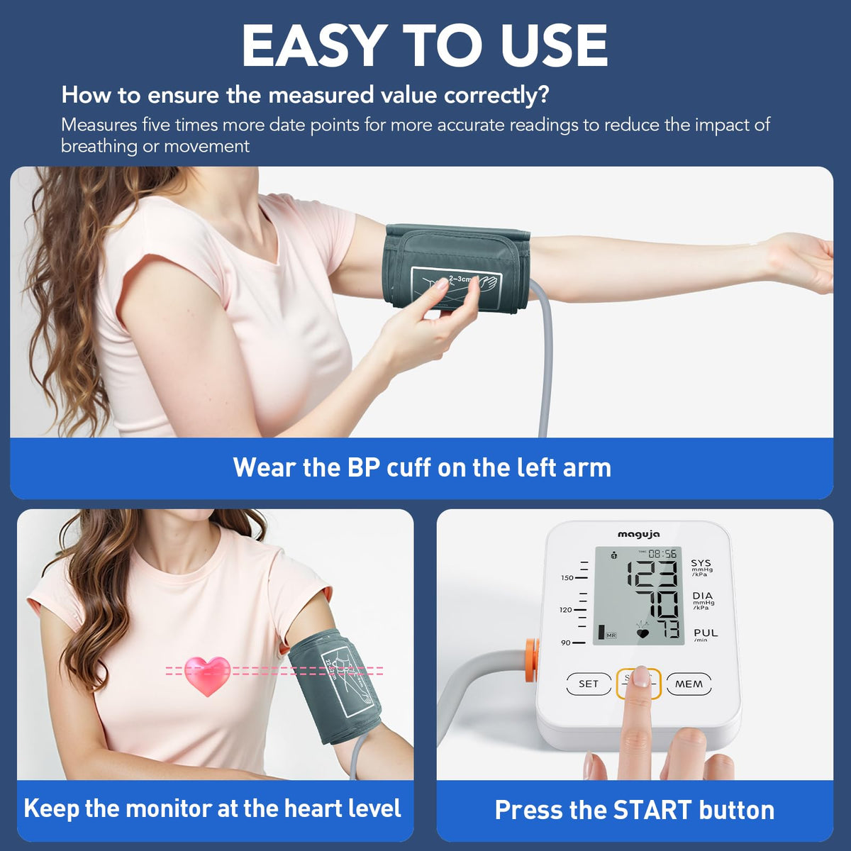 Blood Pressure Monitors with Large Cuff M8798