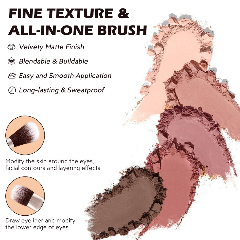 5 Colors Matte Eyeshadow Palette Z42010