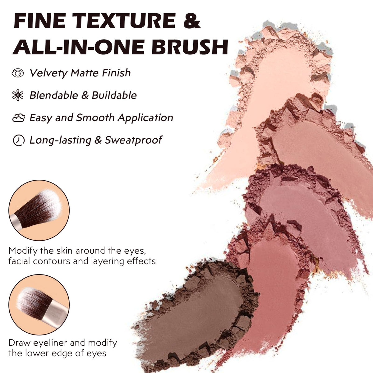 5 Colors Matte Eyeshadow Palette Z42010