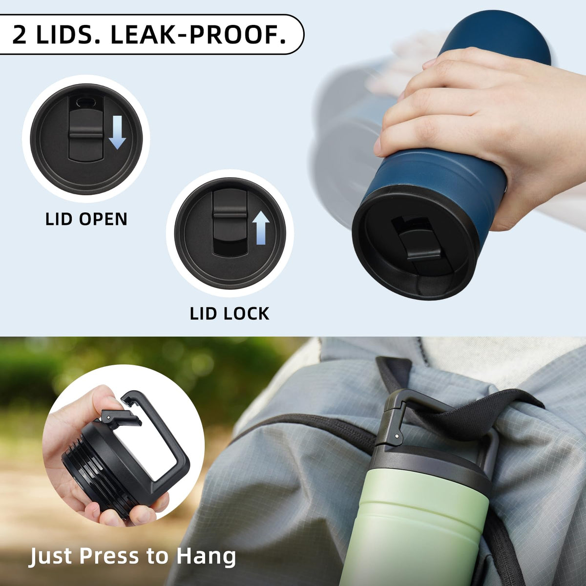 20 oz Insulated Stainless Steel Water Bottle I44083