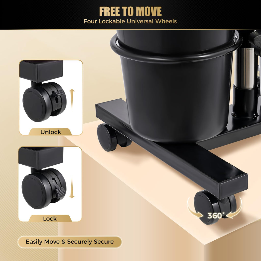Portable Shampoo Bowl with Electric Pump and 4 Wheels Y72729