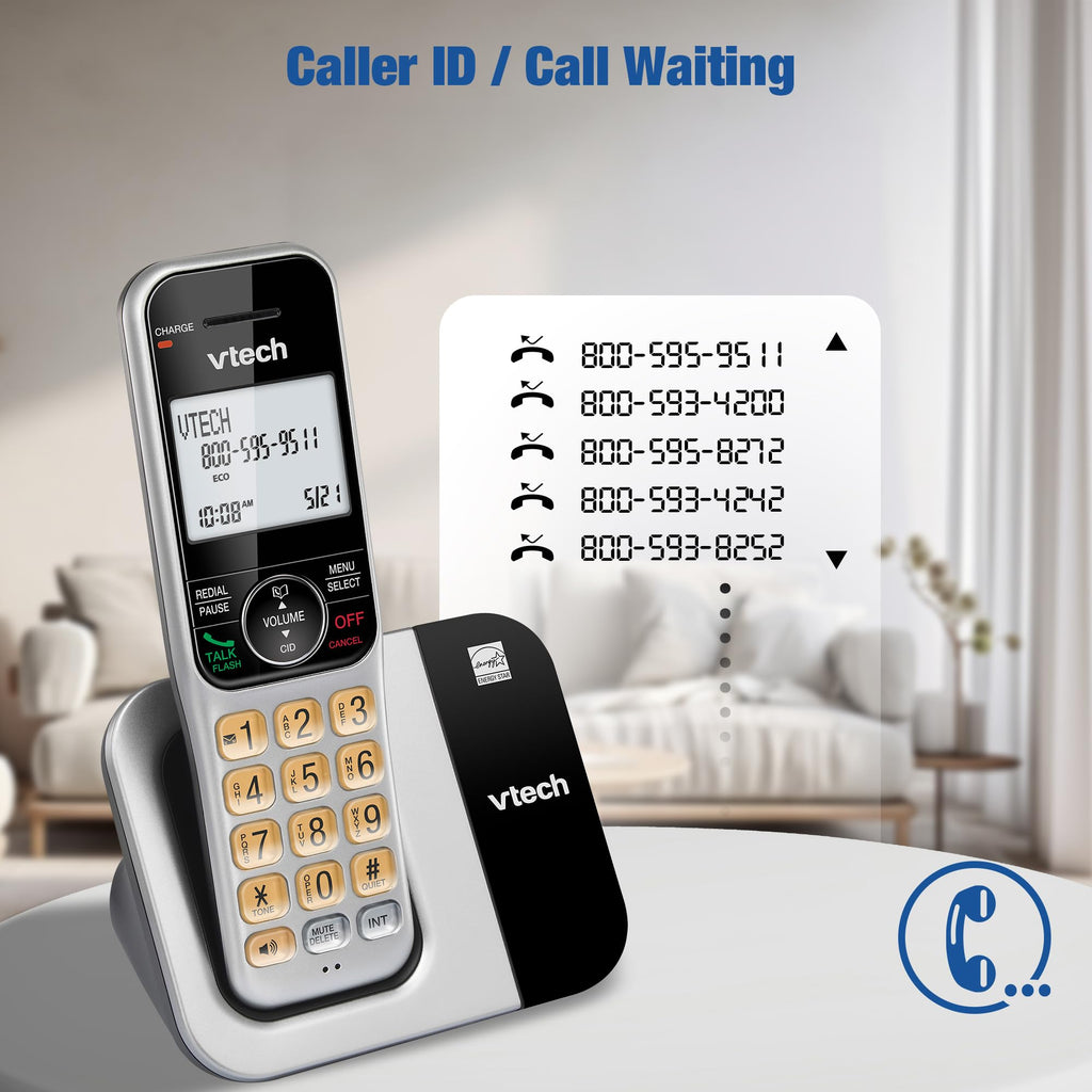 2-Handset Cordless Phone System with Call Block Q7291