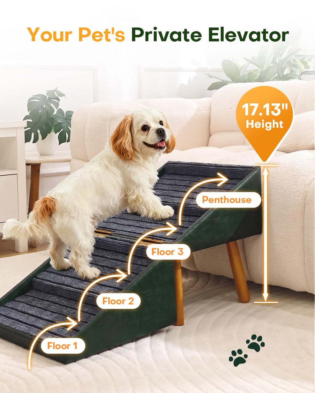 Foldable Dog Stairs and Ottoman M579774
