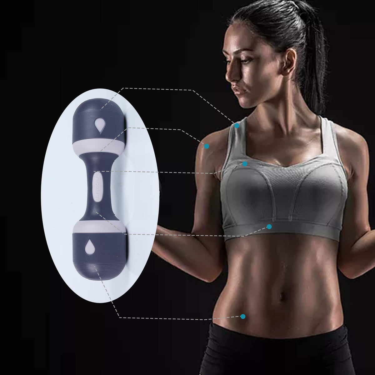 Adjustable Neoprene Dumbbells C4296