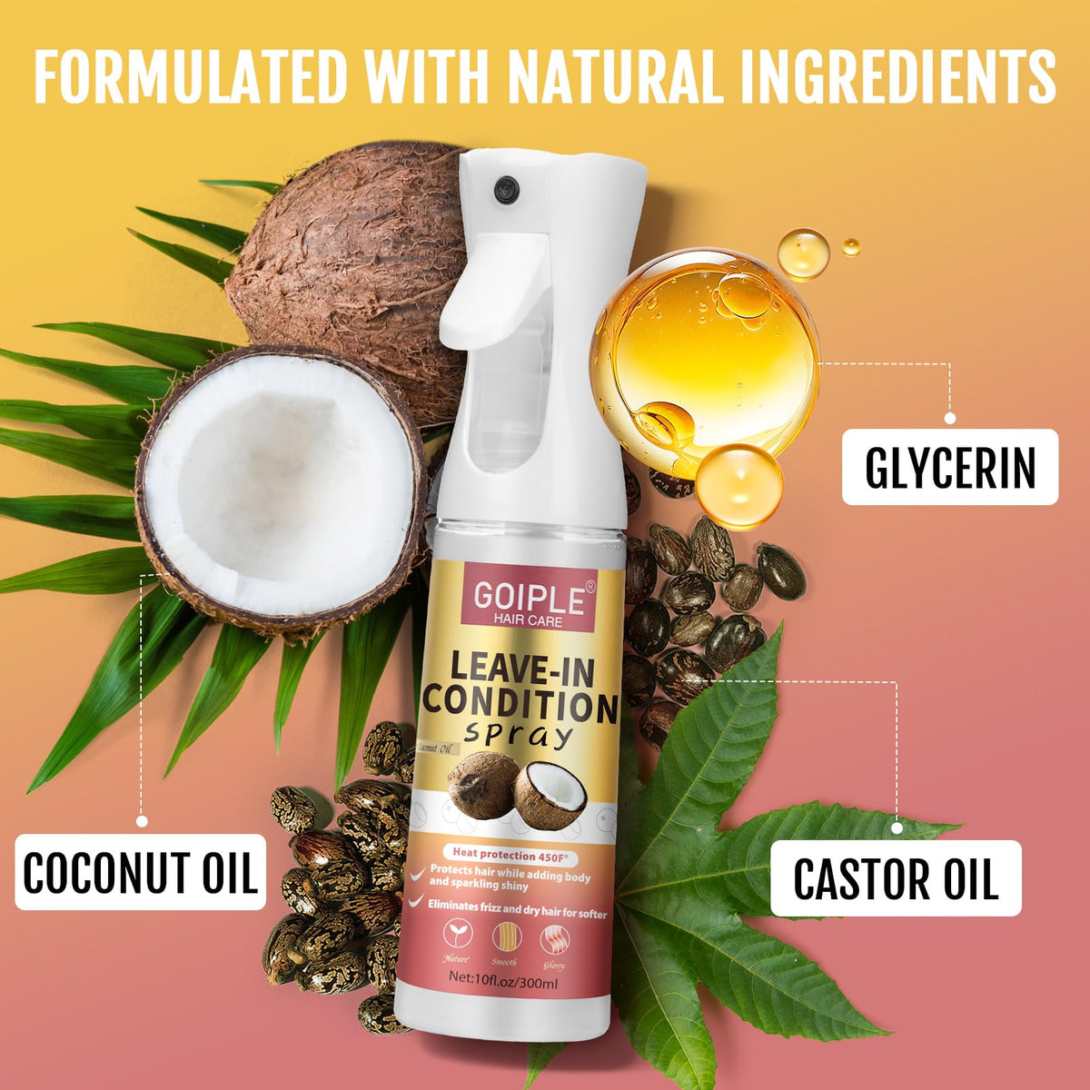 Leave In Conditioner & Heat Protectant Spray D370359