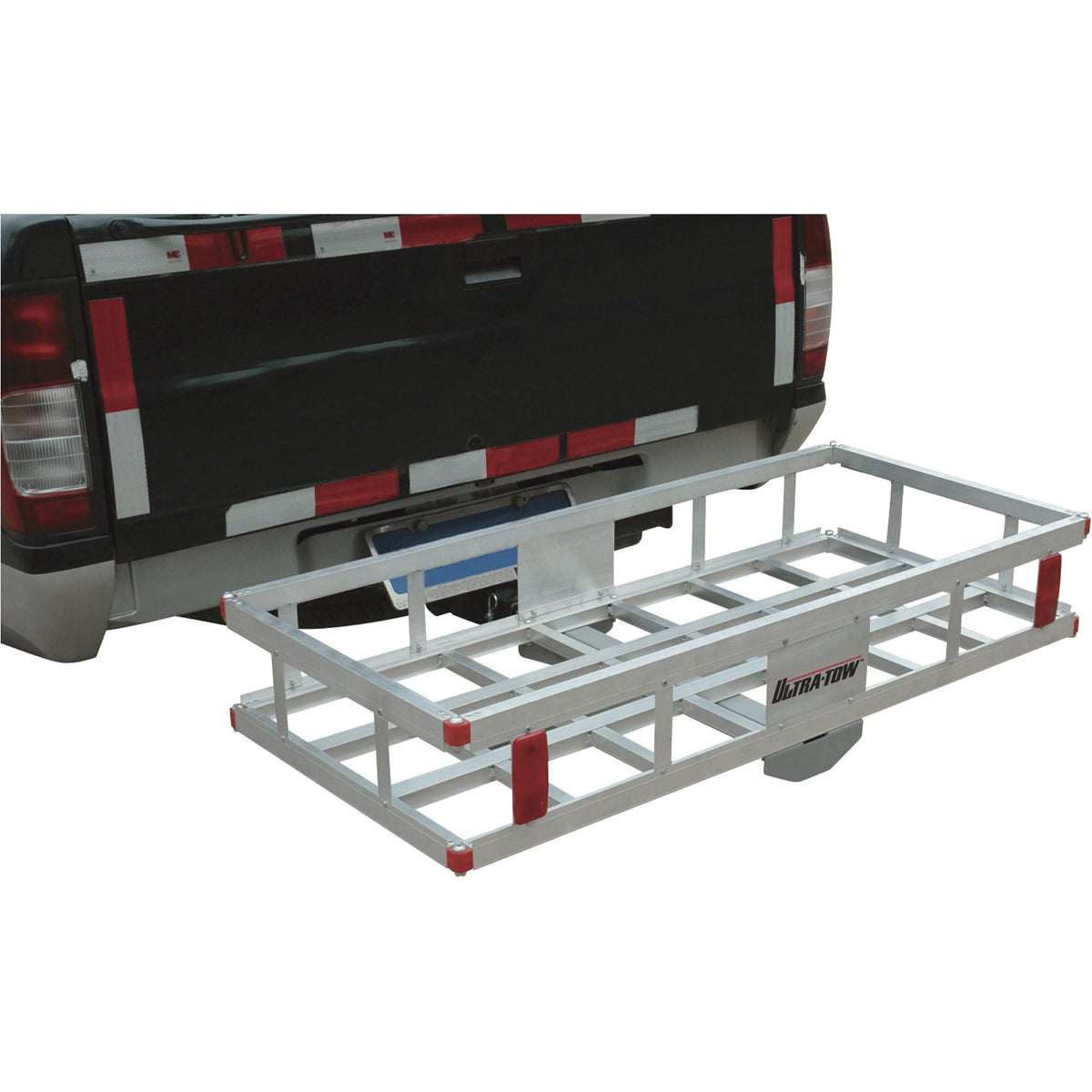 Aluminum Hitch Cargo Carrier 500-Lb Capacity Silver C370