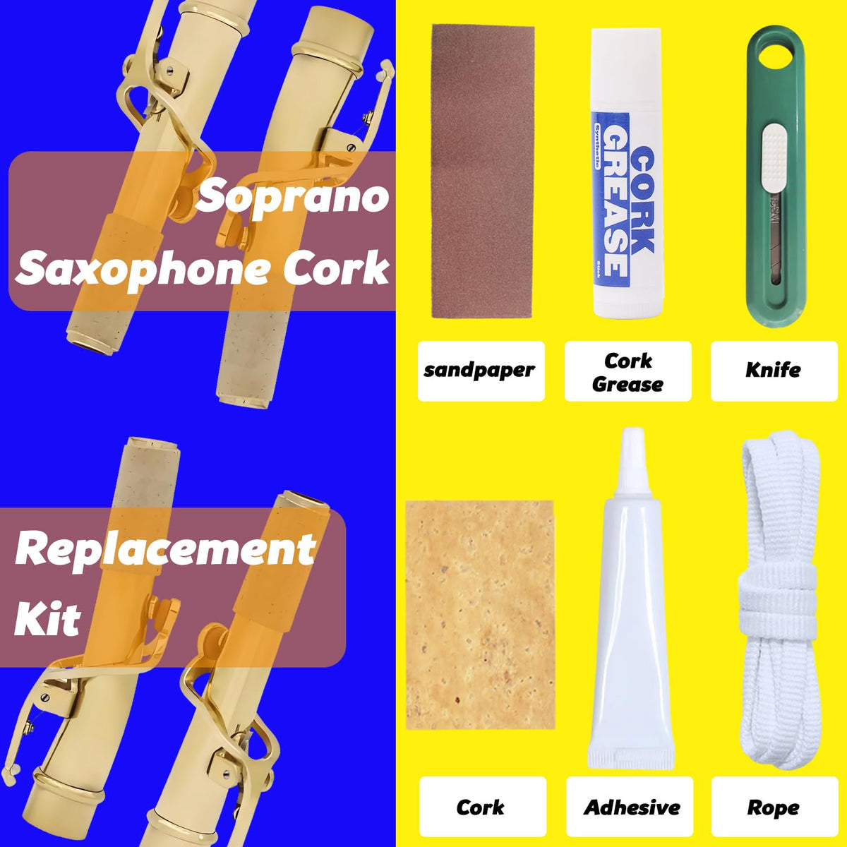 Alto Saxophone Cork Replacement Kit M229856