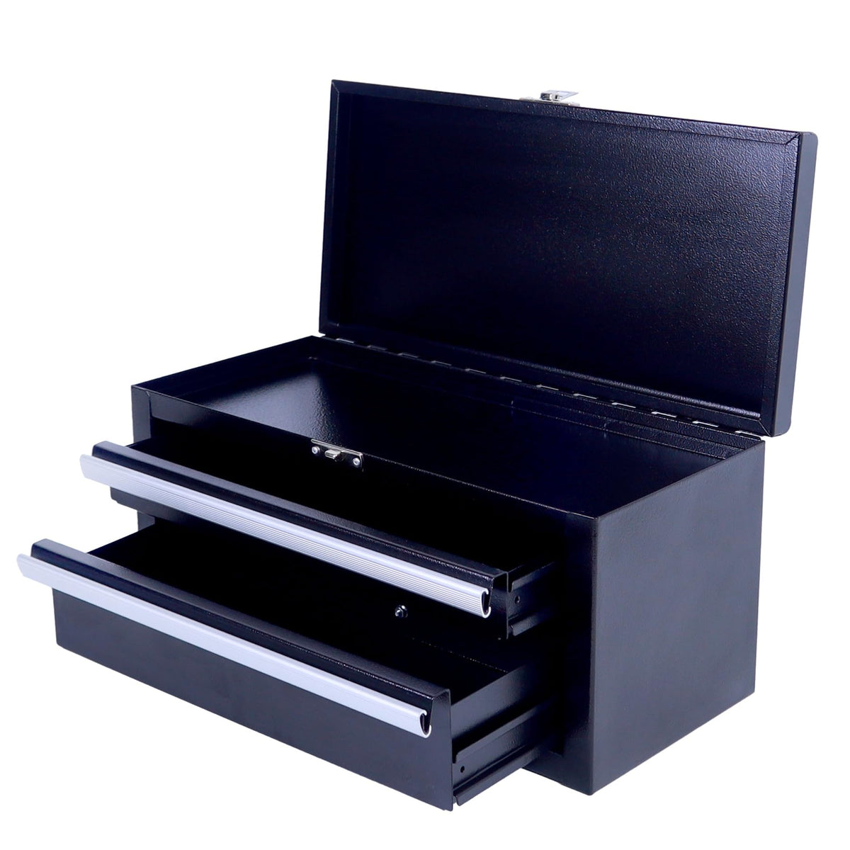 Black Mini Metal Tool Box with Drawers R560086