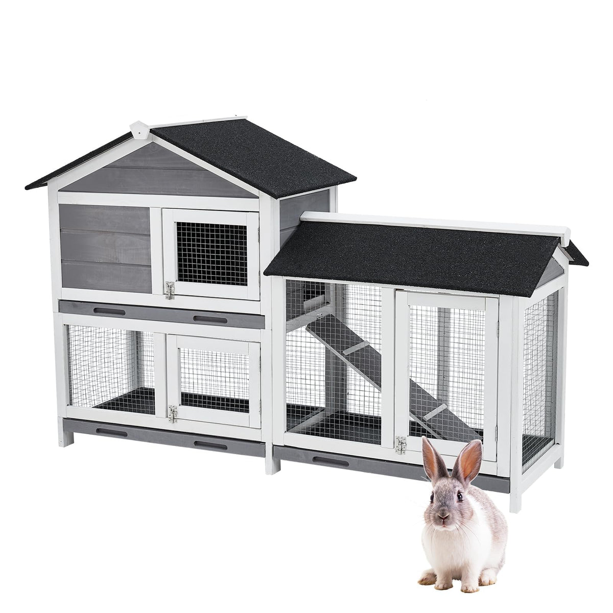 63'' 2-Tier Indoor Bunny Hutch X35252