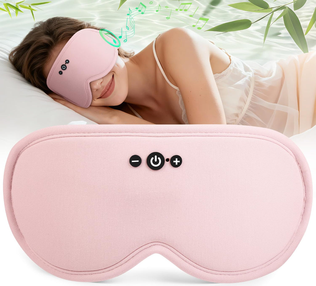 Bluetooth Sleep Mask Headphones and Travel Storage Case Bundle Z113887