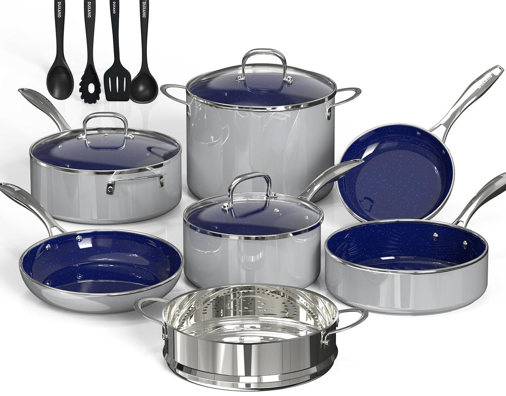 14 Pc Non Stick Ceramic Cookware Set I913503