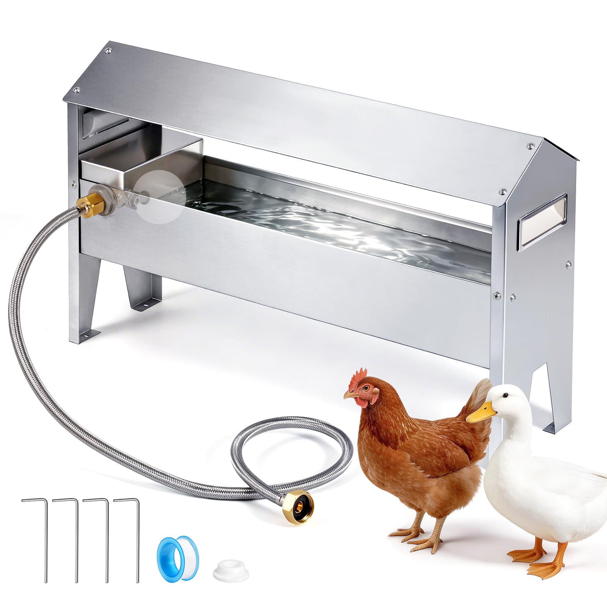 22'' Stainless Steel Automatic Chicken Waterer U489579