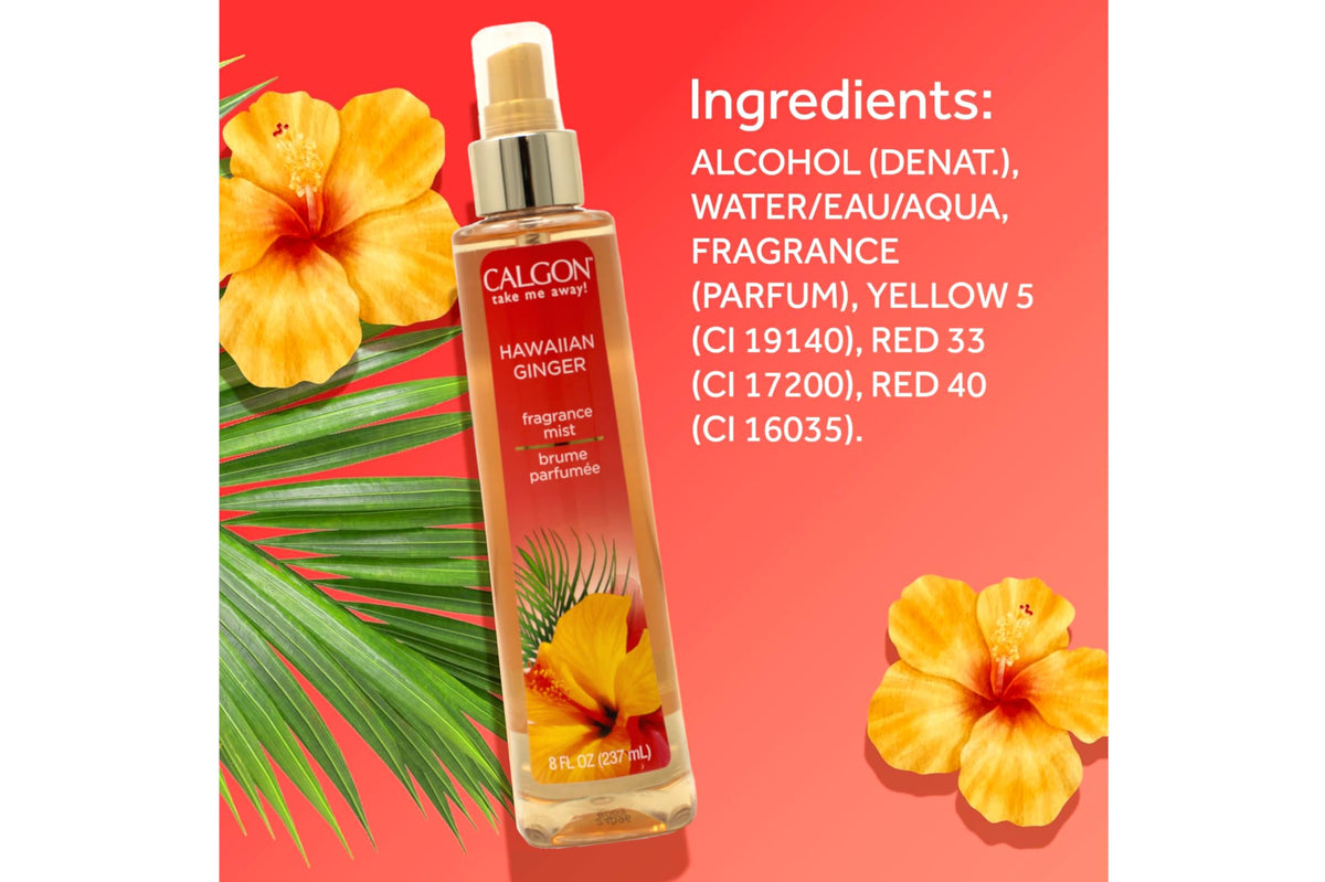 Hawaiian Ginger Fragrance Body Mist 8 oz X79519