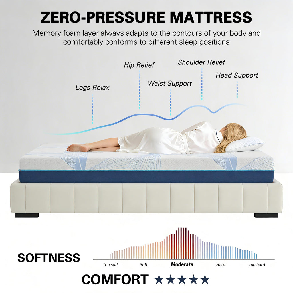 6 Inch Gel Memory Foam Twin Size Mattress K3947