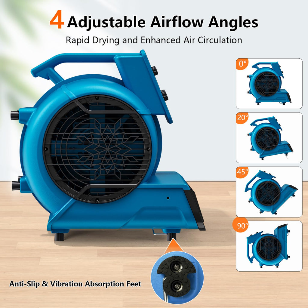 1/2 HP 2600 CFM Air Mover Fan T39398