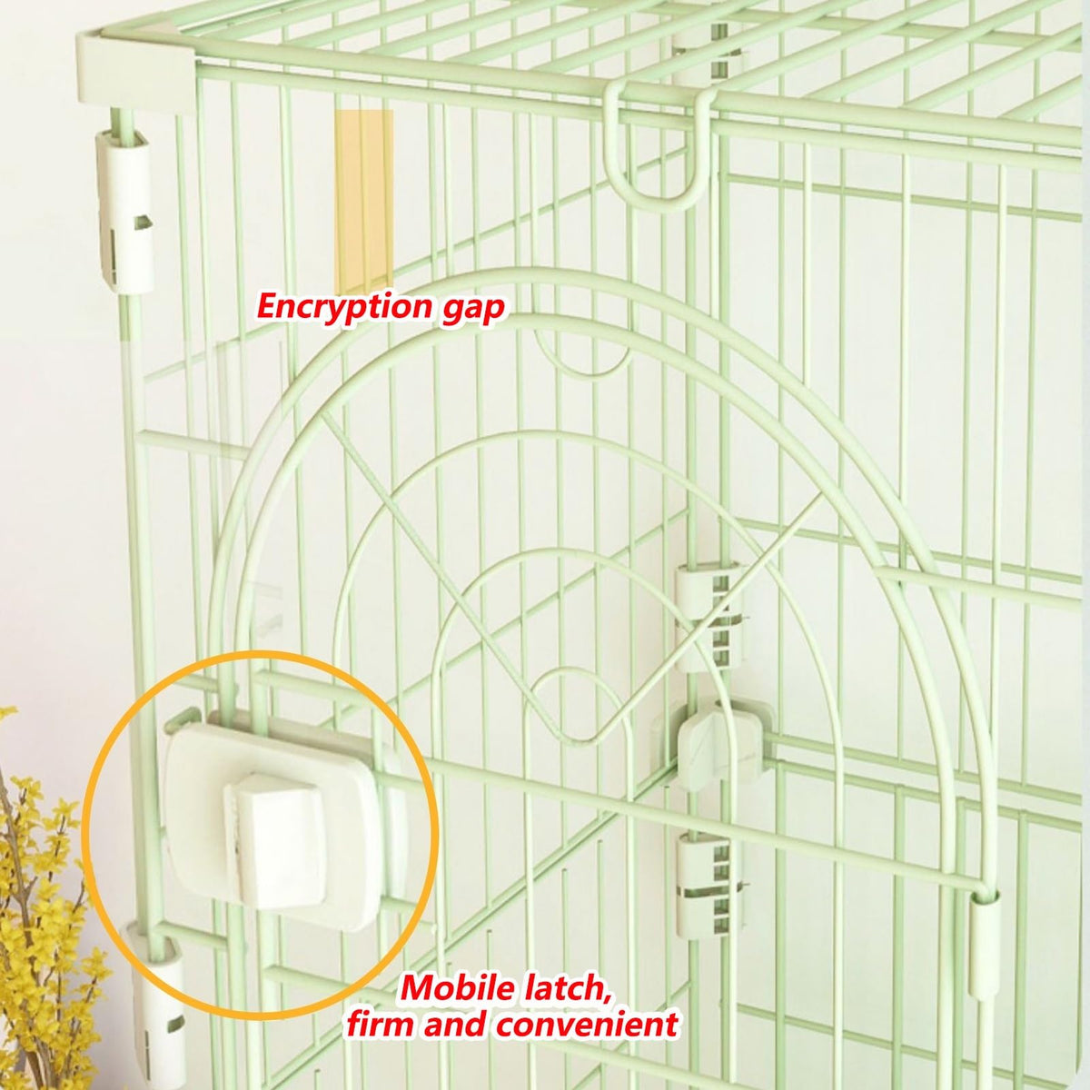 3/4-Tier Wire Cat Cage Playpen Kennel with Hammock and 3 Platforms F1026
