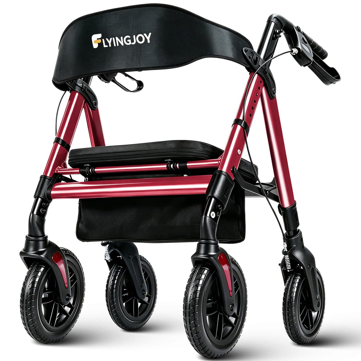 Heavy-Duty Bariatric Rollator Walker with Seat S173