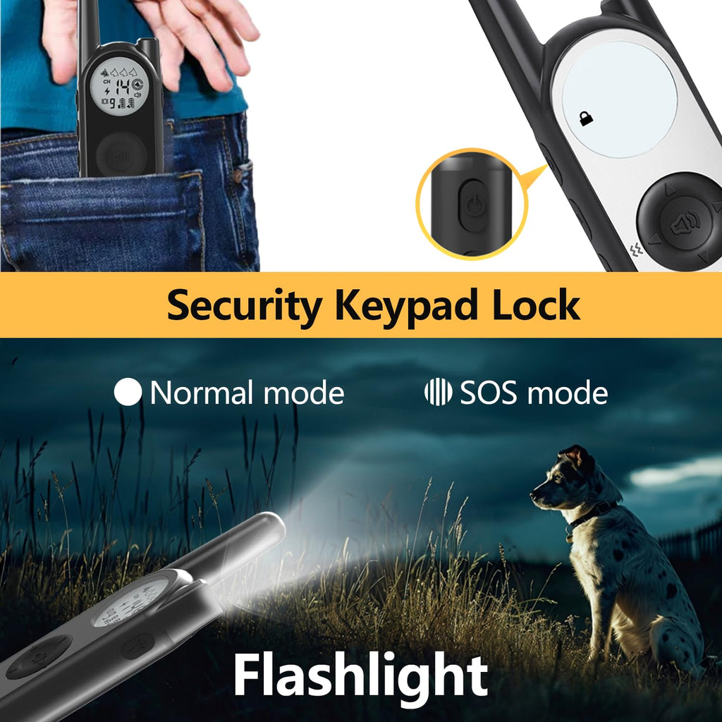 Wireless Dog Fence and Remote Training Collar, IPX7 Waterproof, 185 Days Rechargeable Battery X905