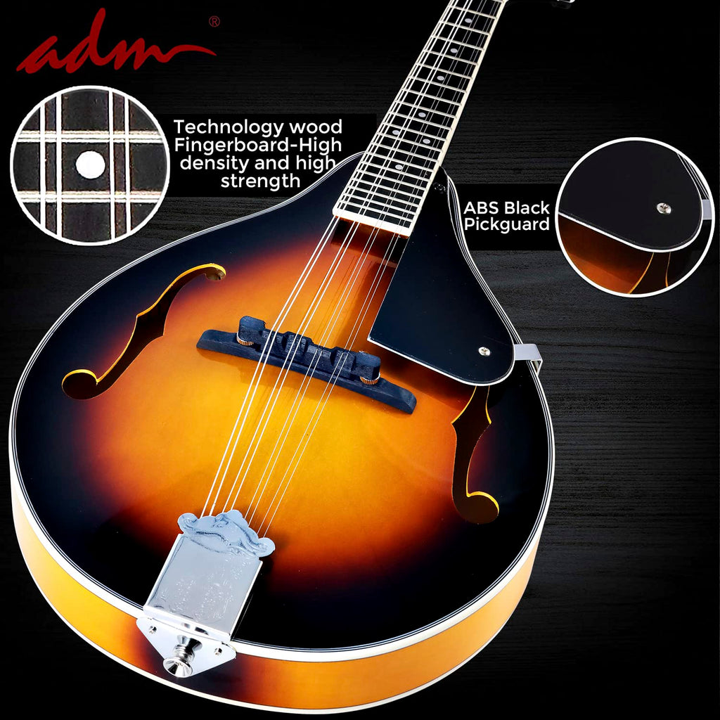 Wood A Style Mandolin Instrument Kit with Bag C939407