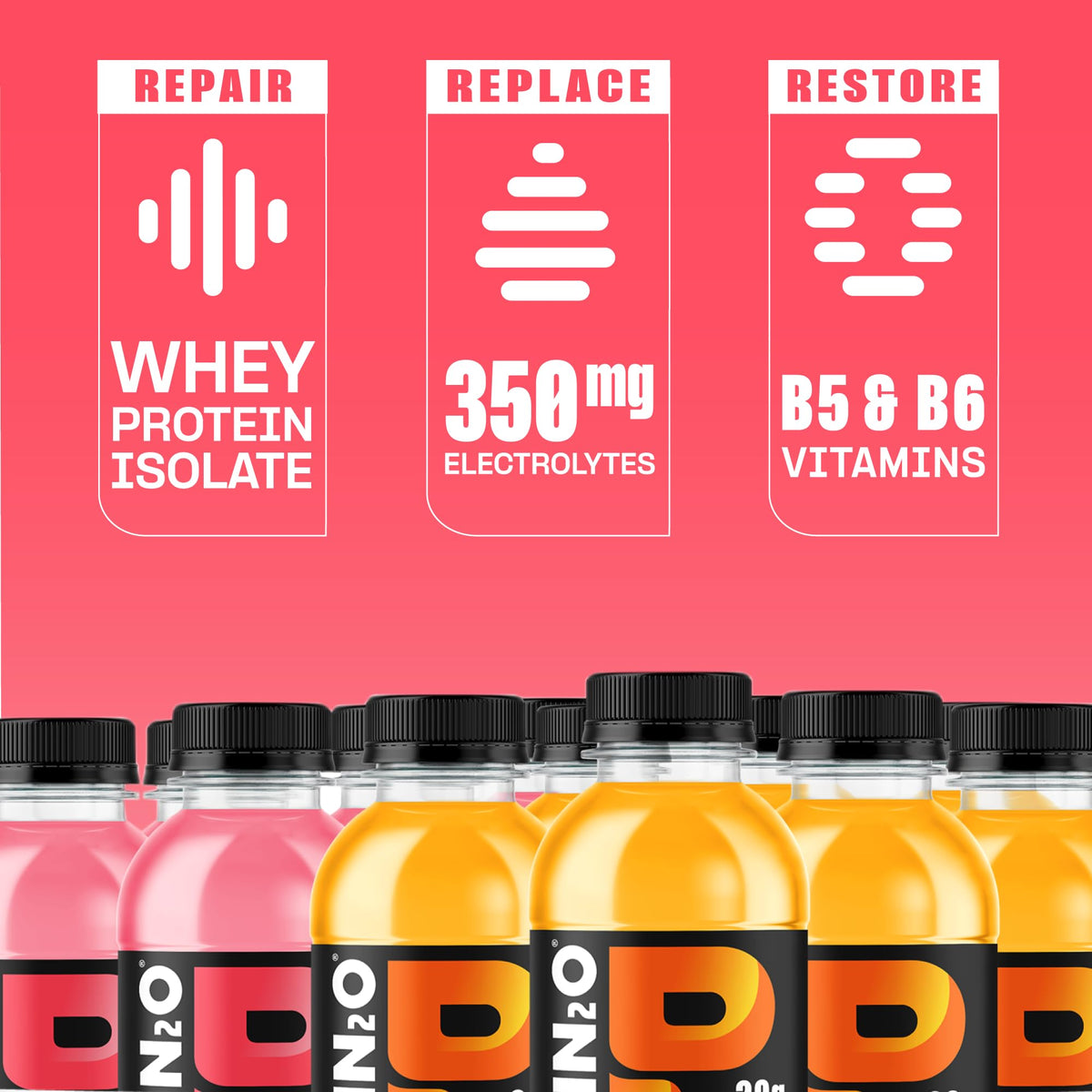 Clear Whey Protein & Electrolyte Beverage 20g Protein 16.9 fl oz 12 Count M261
