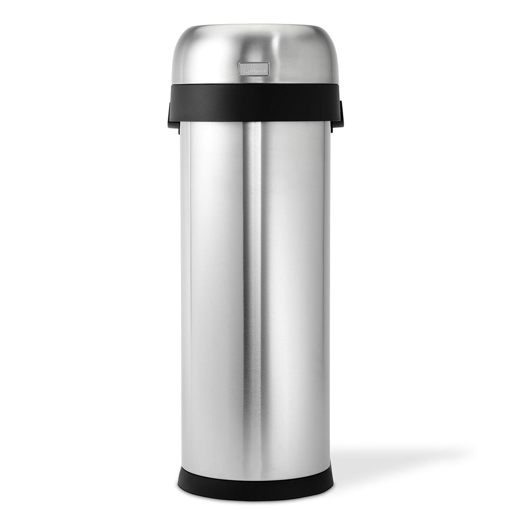 50 Liter Brushed Stainless Steel Open Top Trash Can T977183