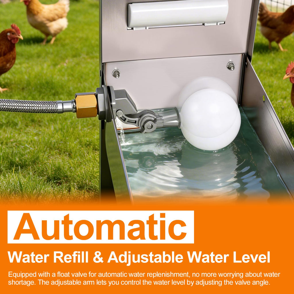 22'' Stainless Steel Automatic Chicken Waterer U489579