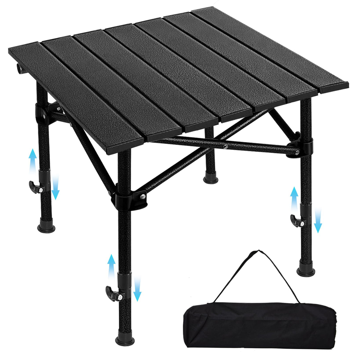 Lightweight Compact Aluminum Camping Table with Carry Bag L27764