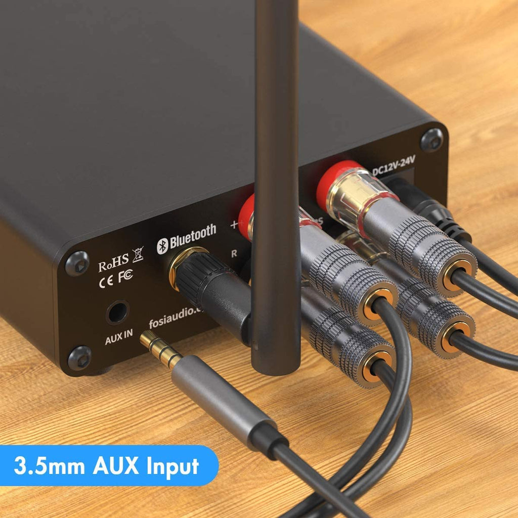 Bluetooth 5.0 Stereo Audio Amplifier Receiver 2 Channel Class D Mini Hi-Fi Integrated Amp 50W x 2 A2352