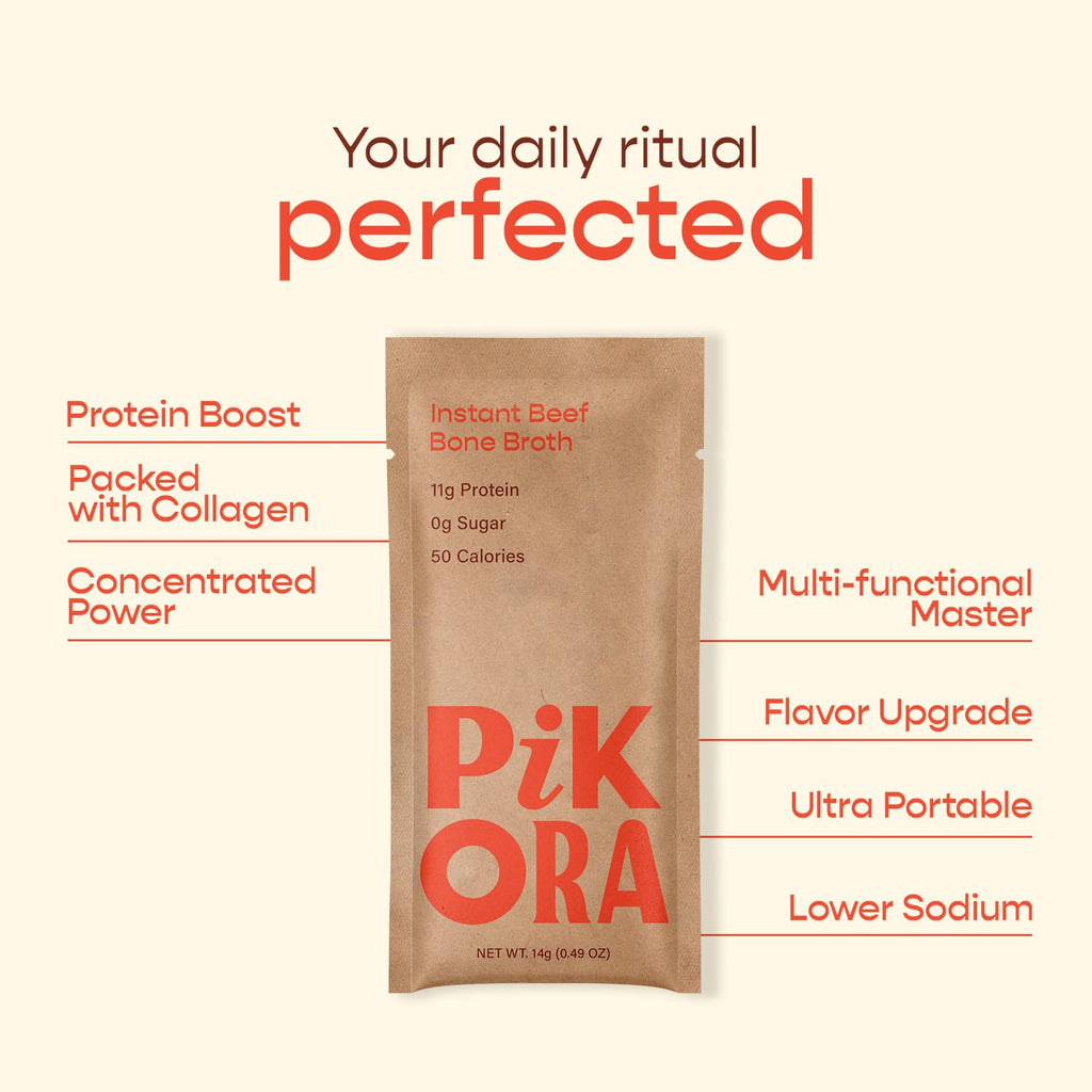 Beef Bone Broth Instant Powdered Mix 3 Pack K5032