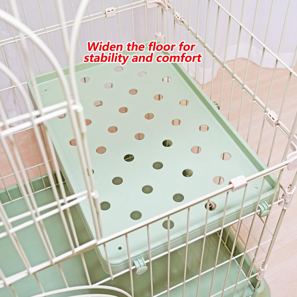 3/4-Tier Wire Cat Cage Playpen Kennel with Hammock and 3 Platforms F1026