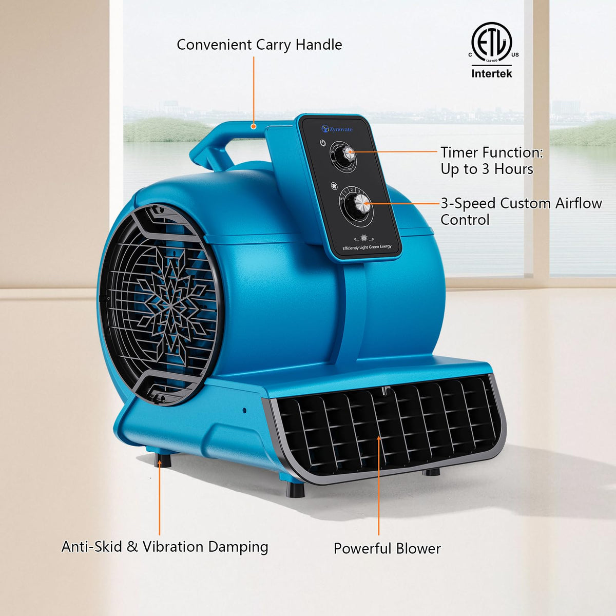 1/2 HP 2600 CFM Air Mover Fan T39398