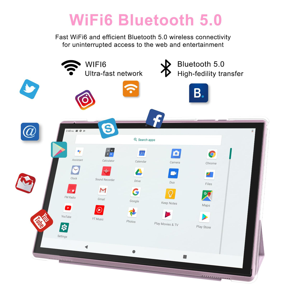 10 Inch Android Tablet with Case Stylus 8GB RAM 32GB ROM Y991238