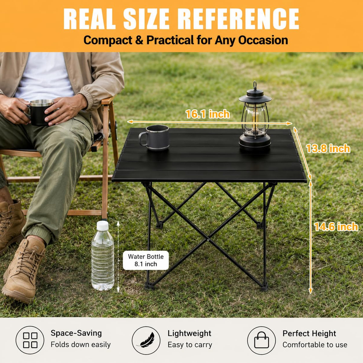 Folding Ultralight Aluminum Camping Table D519447