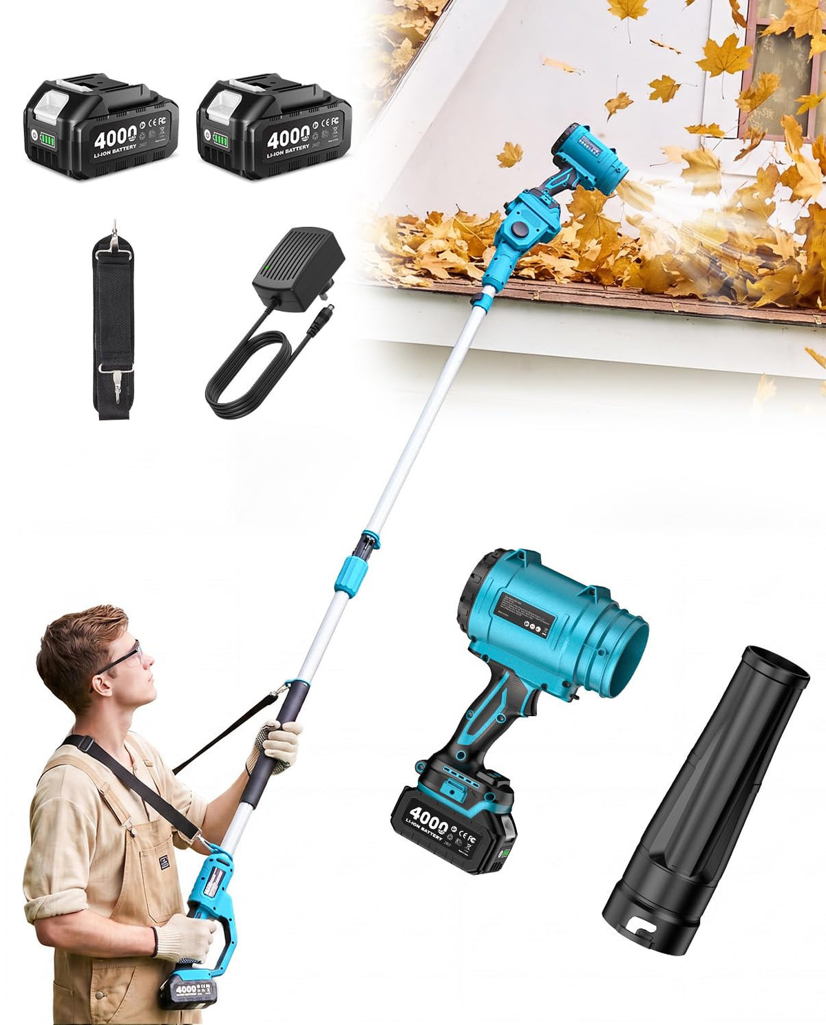 Cordless Leaf Blower 700CFM/200MPH F202333