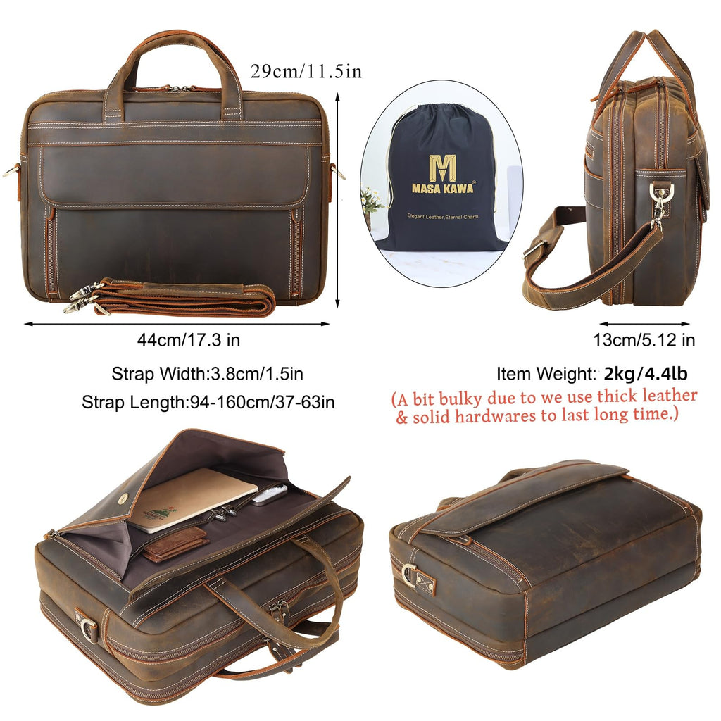 Leather Laptop Briefcase R675489