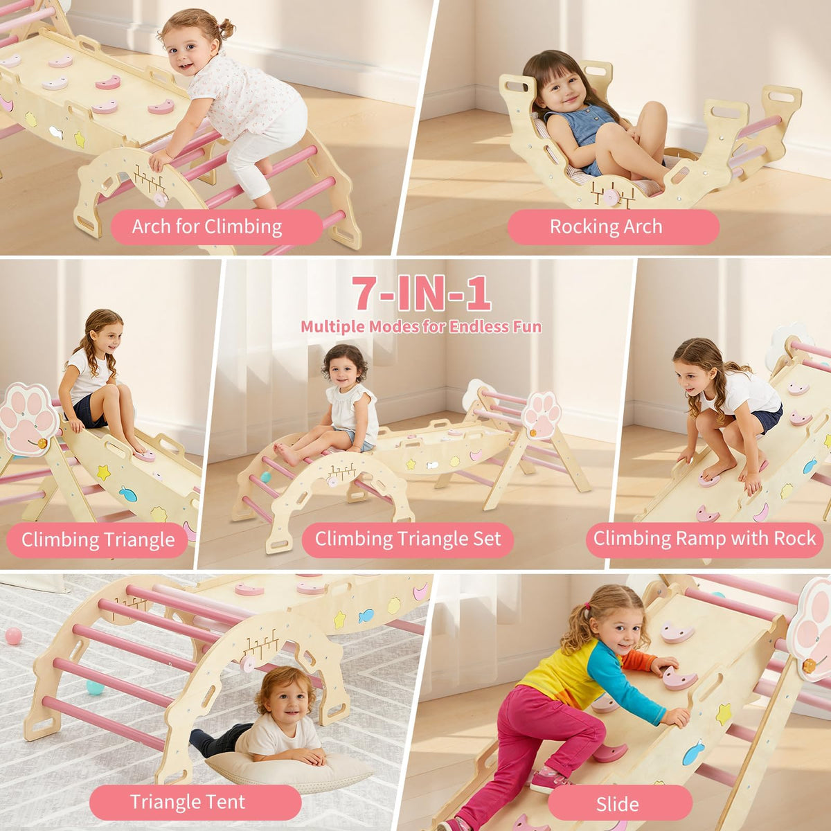7-in-1 Triangle Climbing Set Z926