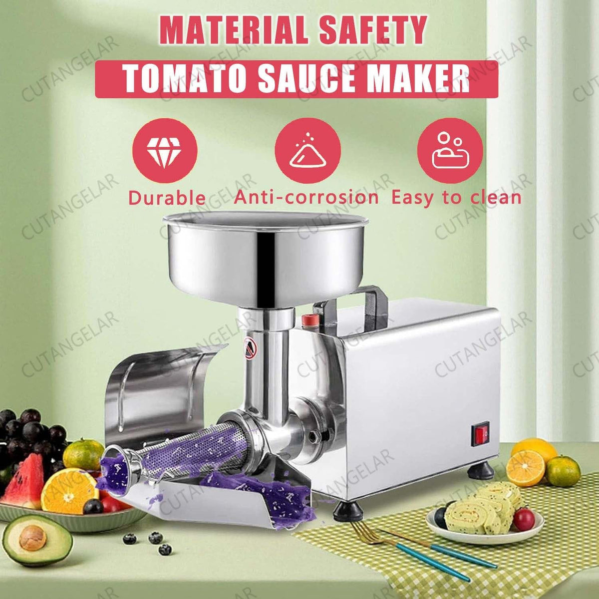450W Stainless Steel Electric Tomato Strainer X573