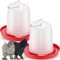 2 Pcs 2 Gallon Plastic Chicken Waterer M8076