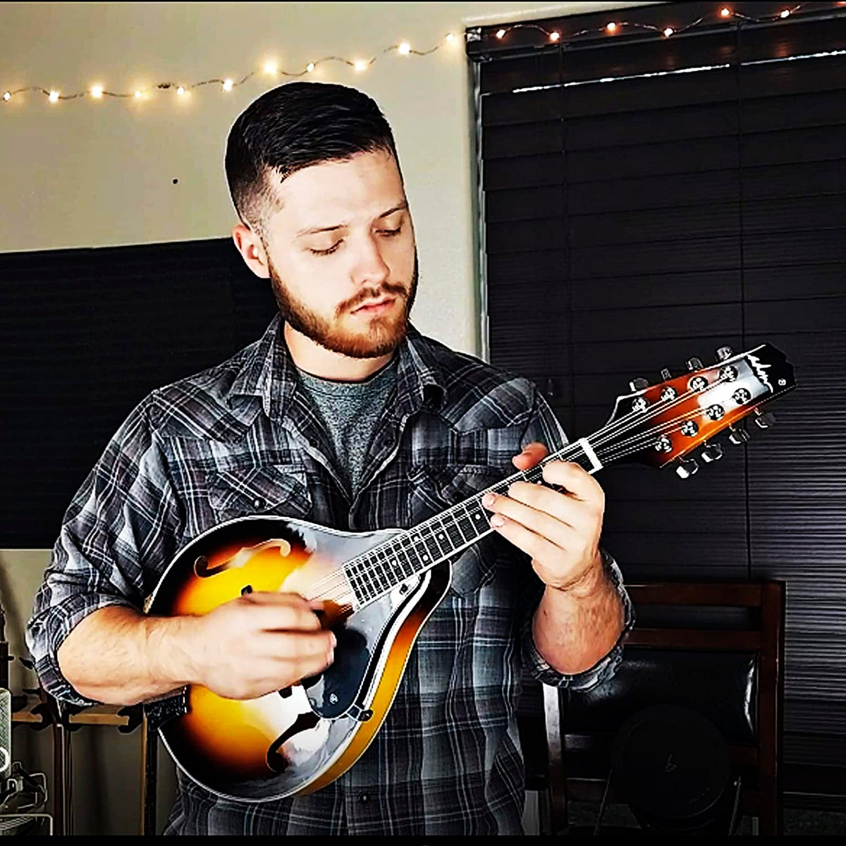 Wood A Style Mandolin Instrument Kit with Bag C939407