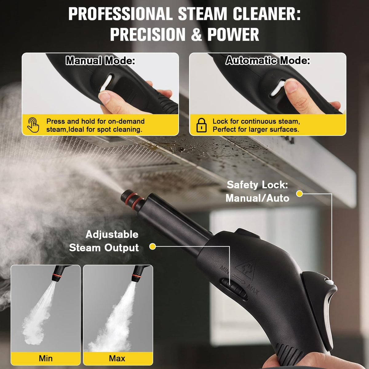 4.5 Bar 300°F Steam Cleaner J7947