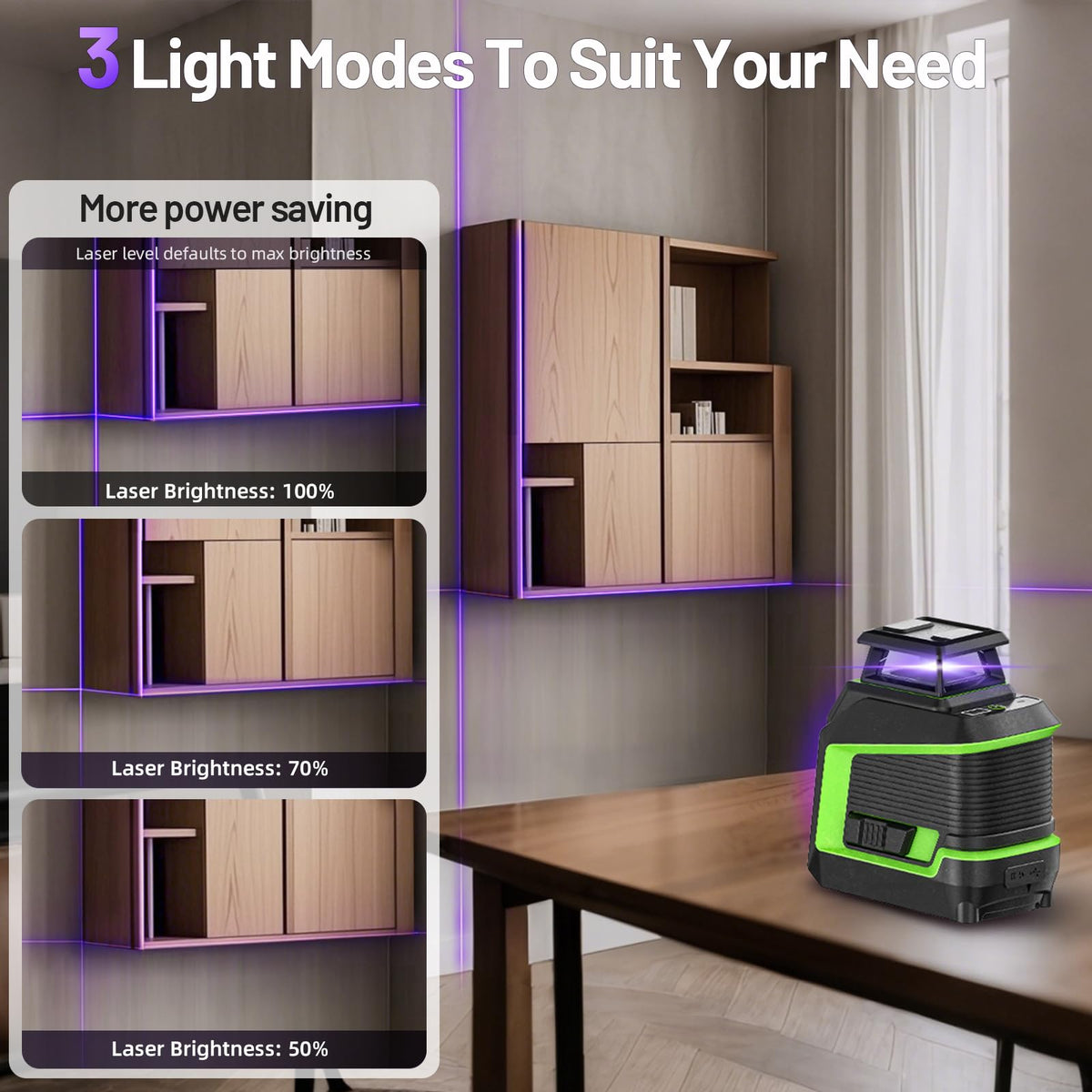 360° Self Leveling Laser Level with Pulse Mode Z76322